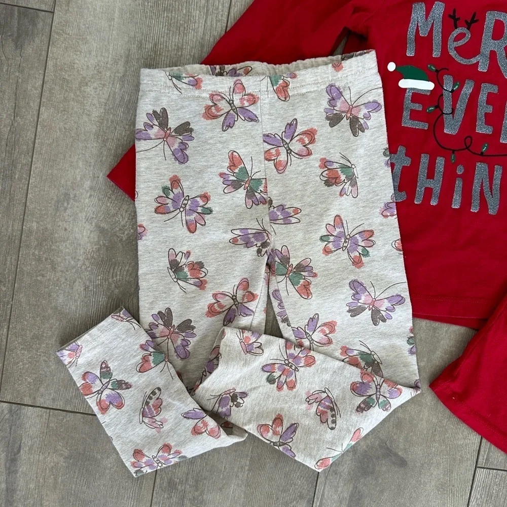 4T Girl clothes bundle Christmas 4th July & pants